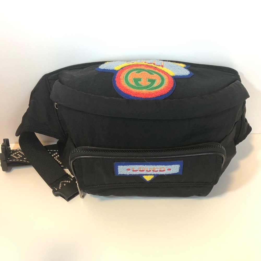 Authentic Gucci Black Terry Patch Rucksack - Picture 6 of 16